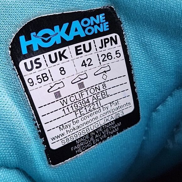 HOKA CLIFTON 8 - Womens Athletic Shoes - SIZE 9.5B - Picture 9 of 9